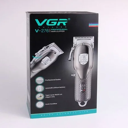 🔋 ماشین اصلاح VGR-276: 250 دقیقه شارژدهی، نمایشگر و تیغه تیتانیوم - Image 3