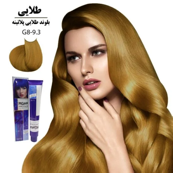 رنگ مو پیگار بلوند طلایی پلاتینه g8 حجم 100 میل