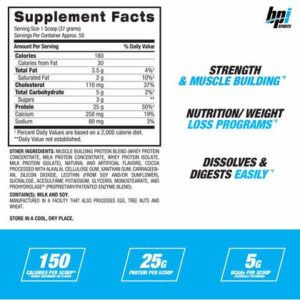 پروتئین وی اچ دی بی پی آی اصل BPI Sports Whey HD