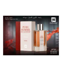 بطری ادکلن مردانه پورهوم جکوینز (Jackwins Pour Homme) با حجم 100 میل و طرح شیک چوبی/کلاسیک