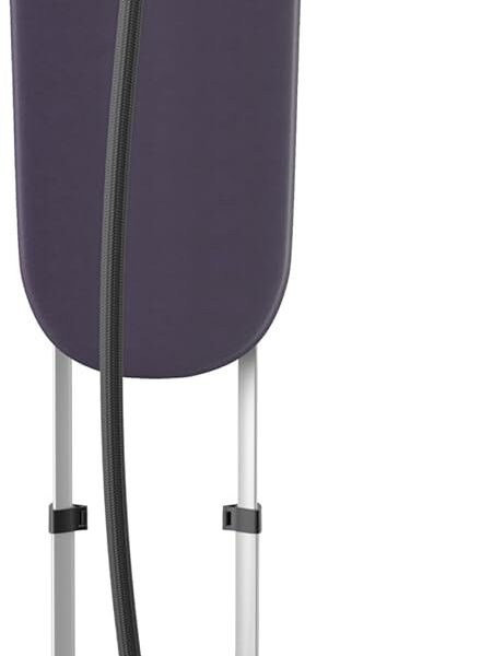 تصویر اتو بخارگر ایستاده فیلیپس مدل STE3180 به رنگ بنفش، دارای آویز لباس تلسکوپی و سری بخار با کفی فلزی