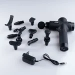 گان ماساژ حرفه‌ای ام دی اچ ال L12 با سری‌های تعویض شونده در پس‌زمینه سفید