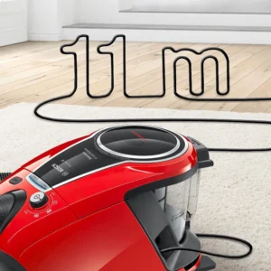 جاروبرقی مخزن دار بوش مدل BGS7PET (ProAnimal) با رنگ مشکی/قرمز و پارویی مخصوص جمع‌آوری موی حیوانات