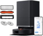 جارو رباتیک شیائومی مدل X20 Max مشکی با ایستگاه شارژ Omni، مکش 8000 پاسکال و شستشوی 55 درجه