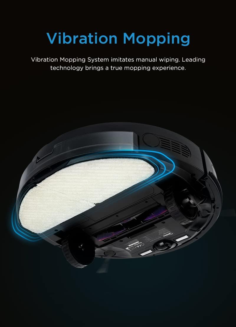 5180XF1xIHL._AC_SL1110_ جارو رباتیک مایدیا مدل M7 Pro مشکی با ناوبری LIDAR، مکش 4000 پاسکال و پد تیکشی ارتعاشی