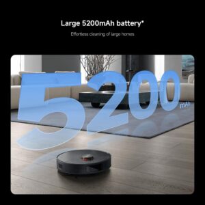 جارو رباتیک شیائومی مدل X20 Max مشکی با ایستگاه شارژ Omni، مکش 8000 پاسکال و شستشوی 55 درجه