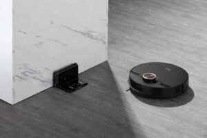 جارو رباتیک مایدیا مدل M7 Pro مشکی با ناوبری LIDAR، مکش 4000 پاسکال و پد تیکشی ارتعاشی