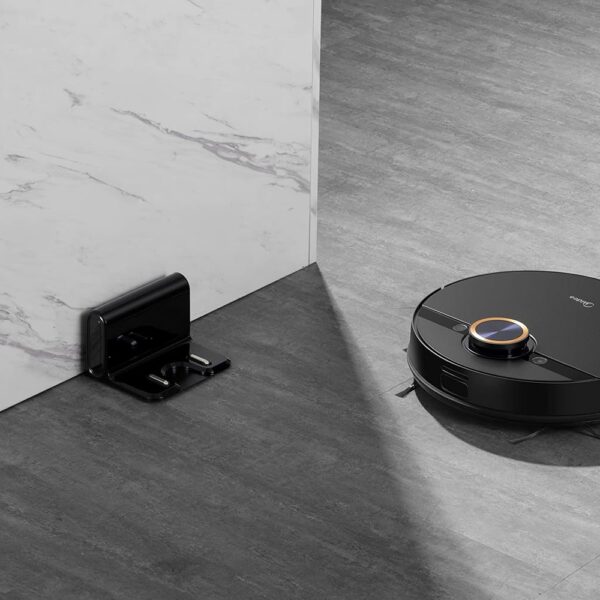 جارو رباتیک مایدیا مدل M7 Pro مشکی با ناوبری LIDAR، مکش 4000 پاسکال و پد تی‌کشی ارتعاشی