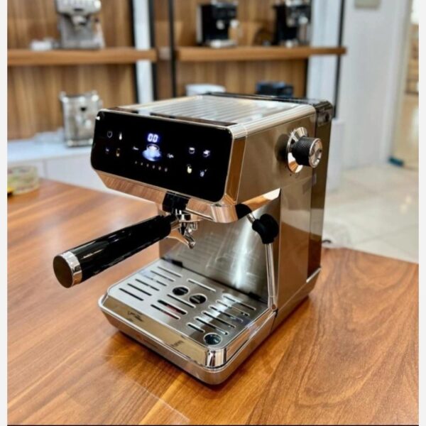 اسپرسوساز مباشی مدل ME-ECM2119 - دستگاه تمام استیل با پنل لمسی و نازل بخار