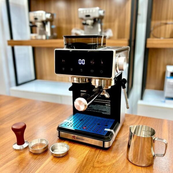 اسپرسوساز مباشی مدل ME-CCM2072 - دستگاه استیل ضد زنگ با پنل کنترل لمسی و نازل بخار