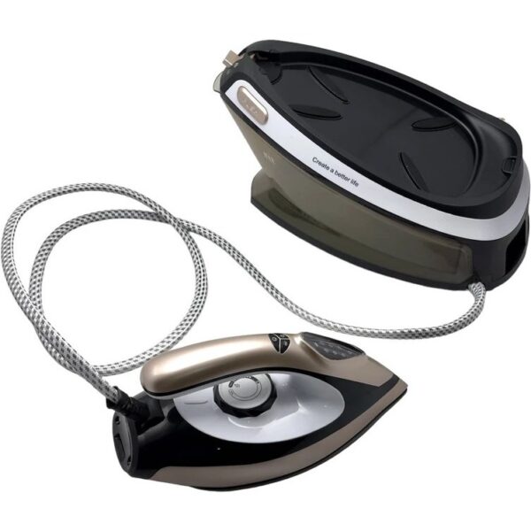 اتو بخار مخزن دار دی اس پی مدل 1120 کرم رنگ، ۲۴۰۰ وات، با کفه سرامیکی و مخزن ۱.۵ لیتری