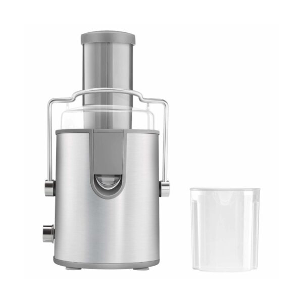 آبمیوه گیری سنکور مدل SJE 1055SS با موتور 800W، بدنه استیل و دهانه ورودی 75mm برای آبگیری سیب کامل