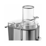 آبمیوه گیری سنکور مدل SJE 1055SS با موتور 800W، بدنه استیل و دهانه ورودی 75mm برای آبگیری سیب کامل