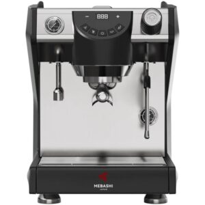 اسپرسوساز مباشی مدل CCM2059 - دستگاه مشکی و استیل با نمایشگر دیجیتال و دو عقربه فشار سنج
