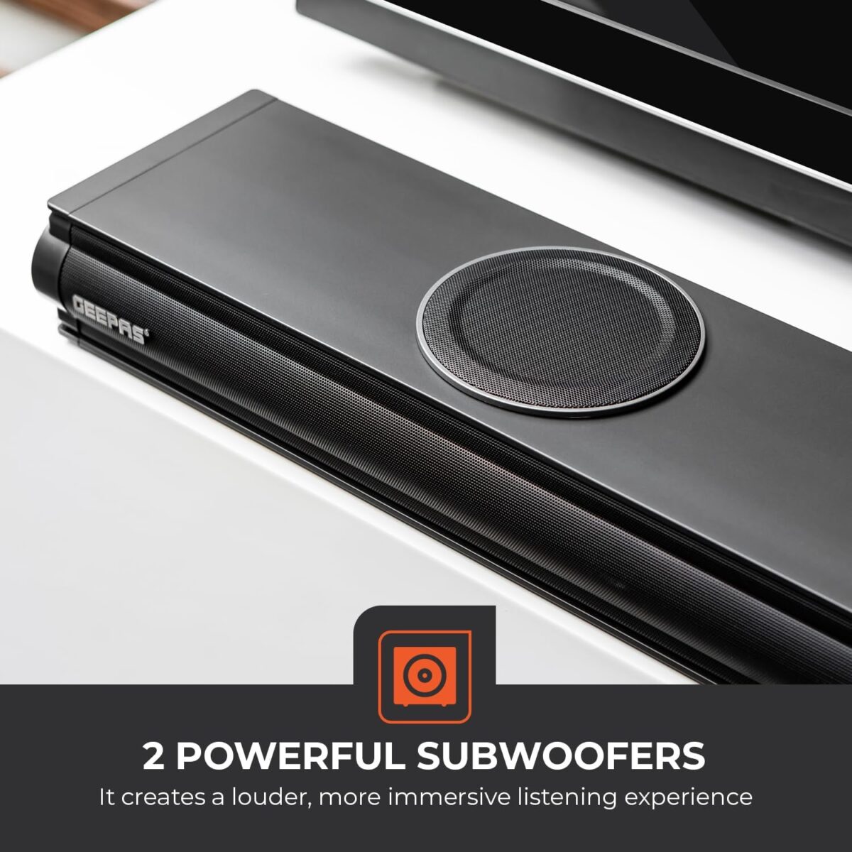 ساندبار جیپاس مدل GMS11152 (۲.۲ کانال، ساب ووفر داخلی، ۳۰۰ وات) - Image 5