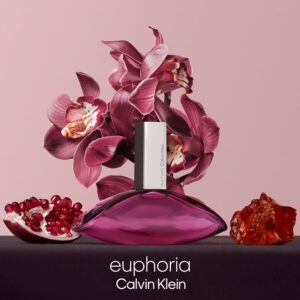 بطری ادکلن ایفوریا زنانه (CK Euphoria) ۱۰۰ میلی‌لیتری با طراحی شبیه به گل ارکیده