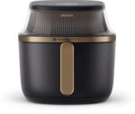 تصویر سرخ کن بدون روغن فیلیپس مدل NA332 به رنگ مشکی با صفحه نمایش لمسی دیجیتال و سبد کشویی 6.2 لیتری
