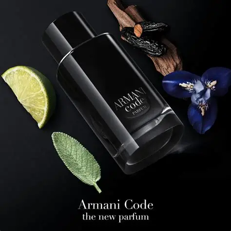 بطری ادکلن جورجیو آرمانی کد مردانه (Armani Code) ۱۲۵ میلی‌لیتری با شیشه مشکی و درپوش تیره