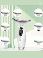 ماساژور لیفتینگ صورت و گردن مدل Neck Beauty (EMS، نور LED ۷ رنگ) - Image 2