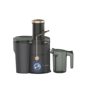 تصویر آبمیوه گیری مباشی مدل ME-JC3006 به رنگ مشکی و استیل با موتور ۸۰۰ وات تمام مسی